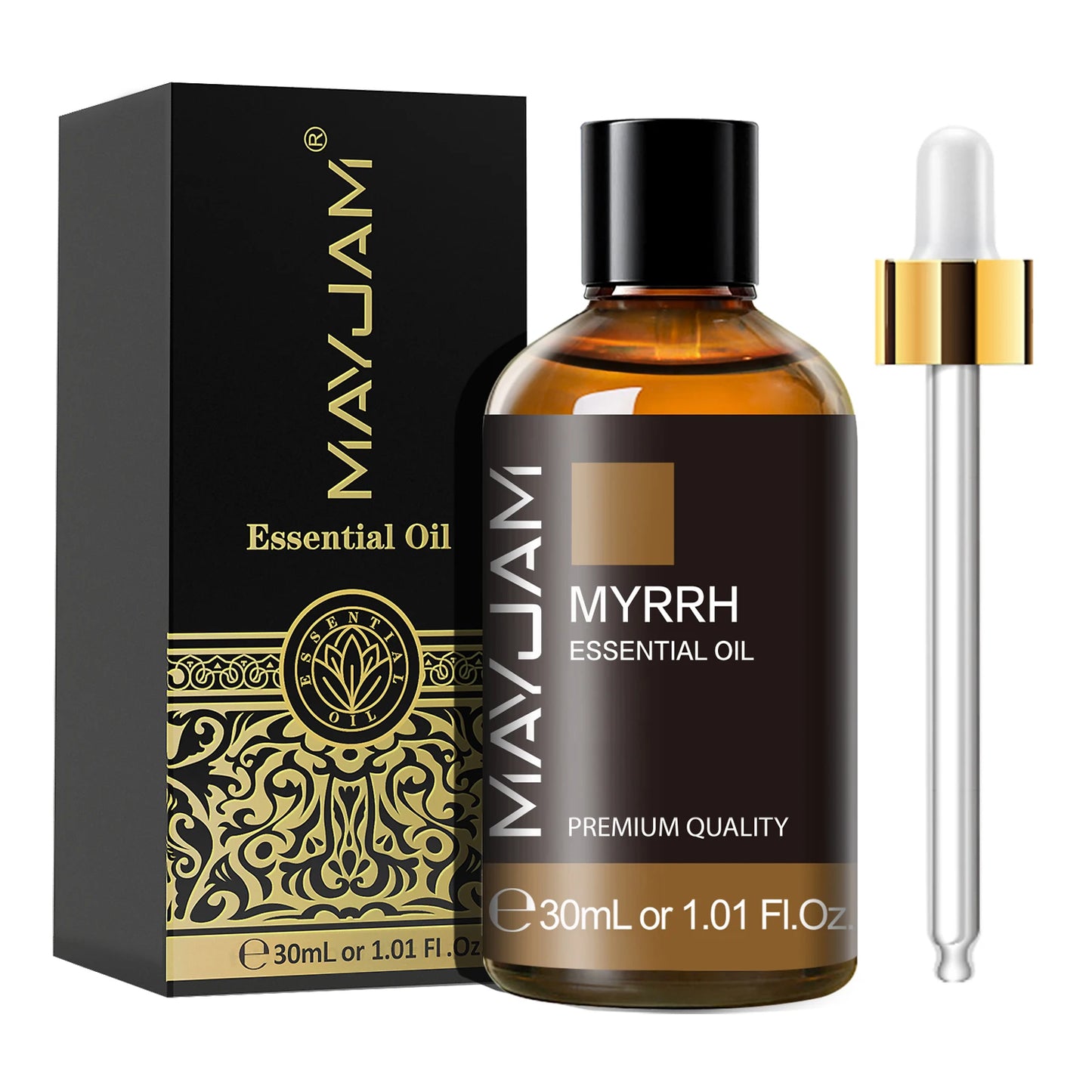MAYJAM 1PCS 30ML Aromatherapy Essential Oil Lavender Vanilla Jasmine Eucalyptus Peppermint Aroma Oil for Diffuser Candle Soap