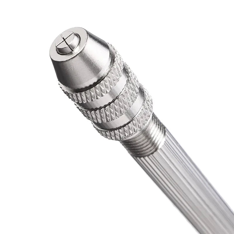 1pc Manual Woodworking Pin Vise, Steel Round Cap Watch Repair Pin Vice Craft Tools For Resin Zinc Alloy Jewelry Hole Maker Punch