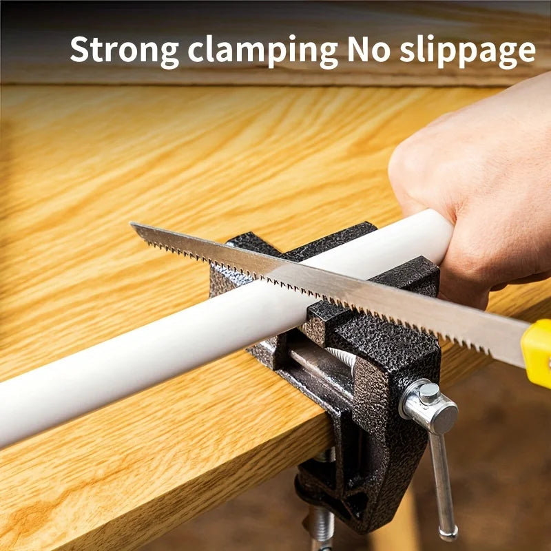 1-piece bench vise, small bench vise, workbench precision flat-nose pliers, industrial-grade heavy-duty bench vise