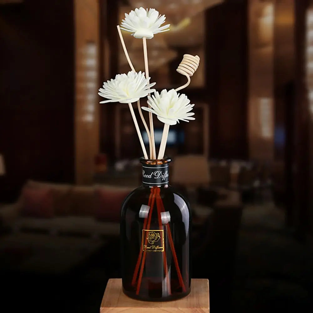 Air Freshener Aroma Oil Diffuser Bathroom  Artificial Flower Aromatherapy Rattan  Diffuser Aromatherapy Flower