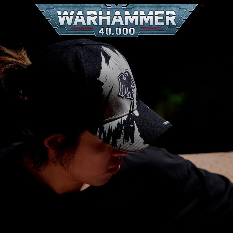 Warhammer 40000 Imperial Fists Blood Angel Ultramarines Anime Peripherals Creative Personality Cartoon Print Boys Versatile Cap