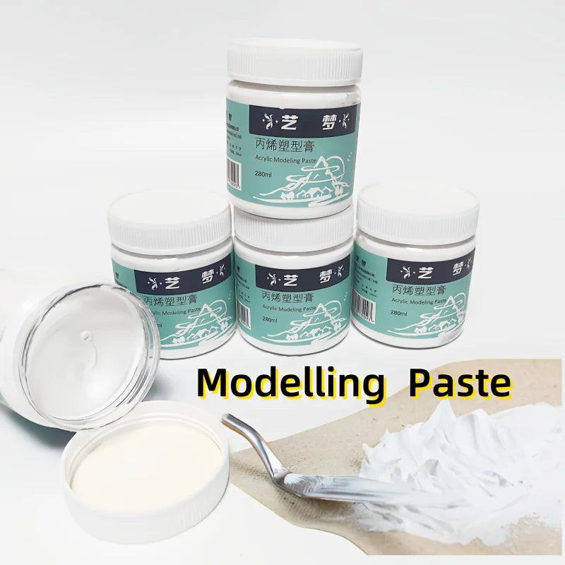 Acrylic Sculpting & Texture Paint 280ml Acrylic Modeling Paste for DIY Artists Modeling Paste Acrylic Medium