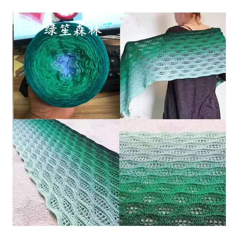 100% Merino Wool Pure Wool Yarn 250g Long Section Dyed Autumn Sweatershawl Diy Handmade Crochet Scarf Thread for Knitting